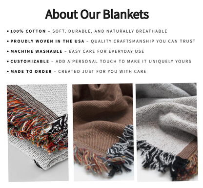 Mountain Adventure Personalized Couples Soft Woven Blanket gift for Newlyweds